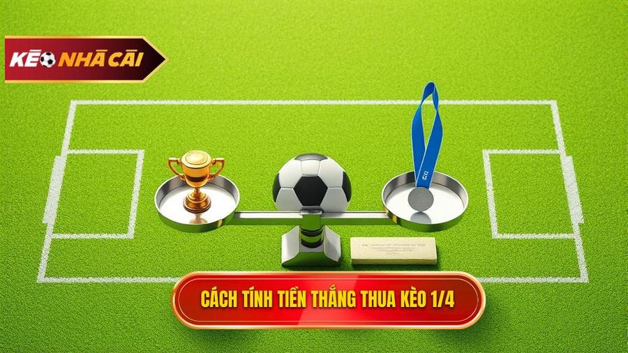 Cách tính tiền thắng thua trong Kèo chấp 1/4 (0.25)