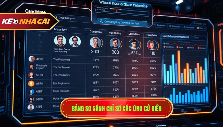 3. Bảng so sánh chỉ số các ứng cử viên