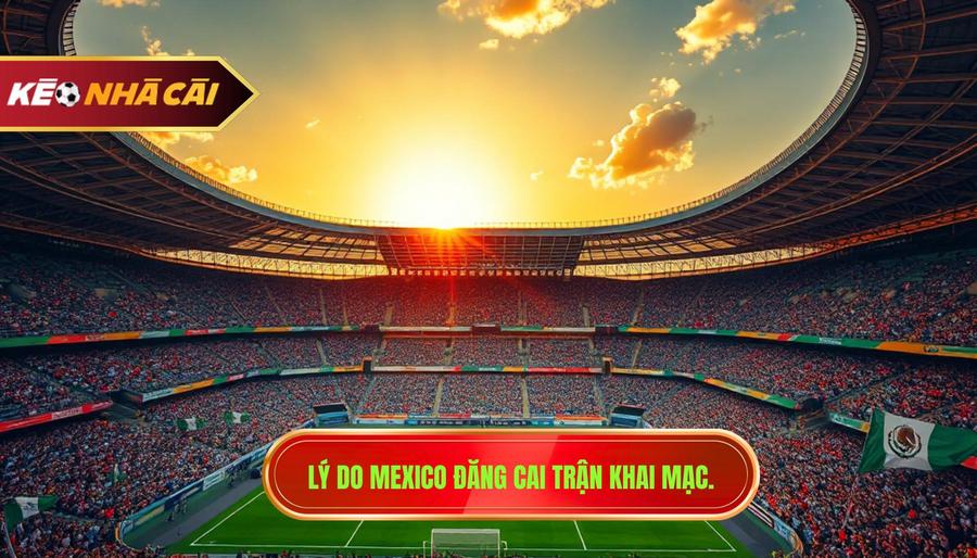 3. Lý do Mexico đăng cai trận khai mạc.